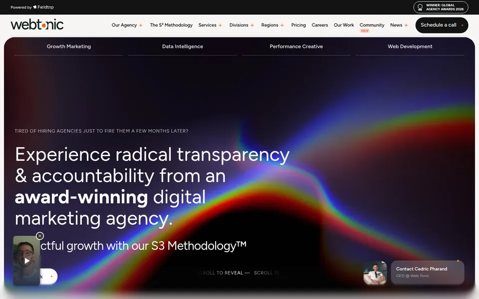 Aperçu du site Web Tonic